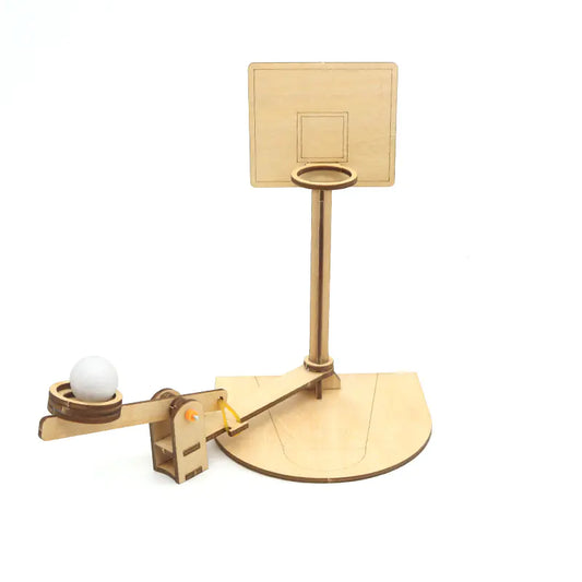Basketball Games DIY Science Experiment Shooting Lever Educational Toy