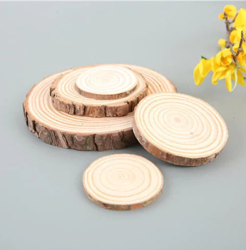 DIY Round Wooden Discs for Painting and Decoration