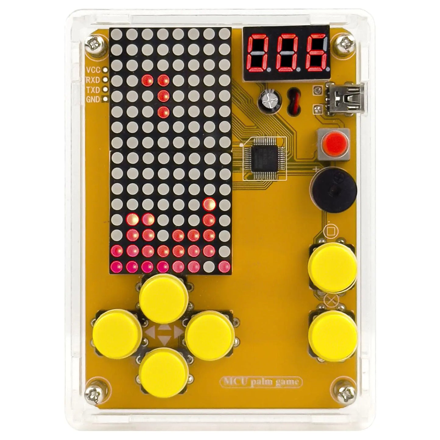 GAME consolse! Build and play games with this Kit Retro Classic Electronic Soldering Kit with 5 Retro Classic Games and Acrylic Case Idea for STEM High School Family Education Friends by Etoput