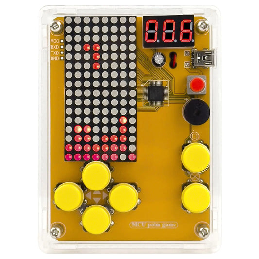 GAME consolse! Build and play games with this Kit Retro Classic Electronic Soldering Kit with 5 Retro Classic Games and Acrylic Case Idea for STEM High School Family Education Friends by Etoput