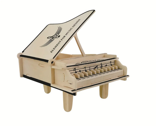 3D Wooden Puzzle Piano Model - Piano Educational Toy