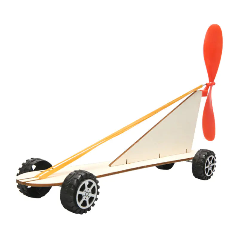 Rubber Band Power Car DIY Science Kit for Kids