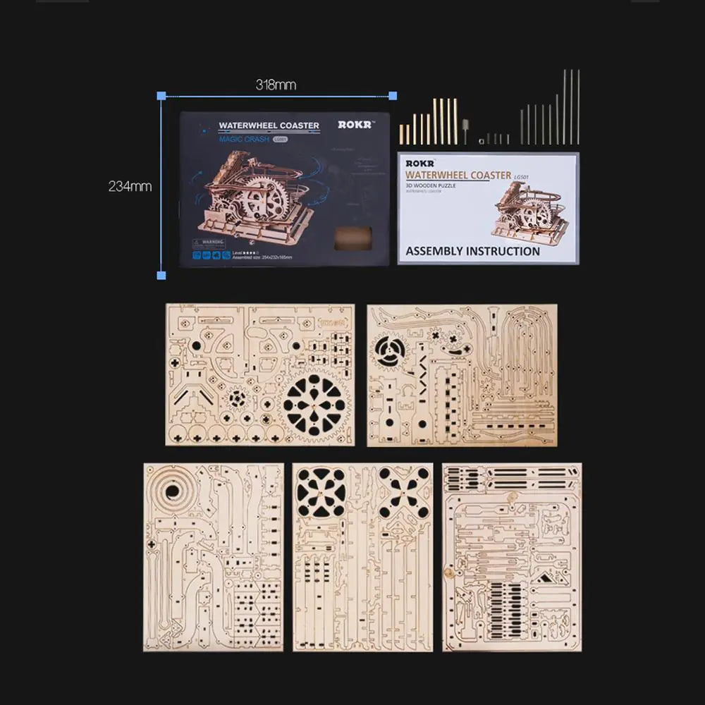 3D Wooden Puzzle Mechanical Model DIY Creative Gift