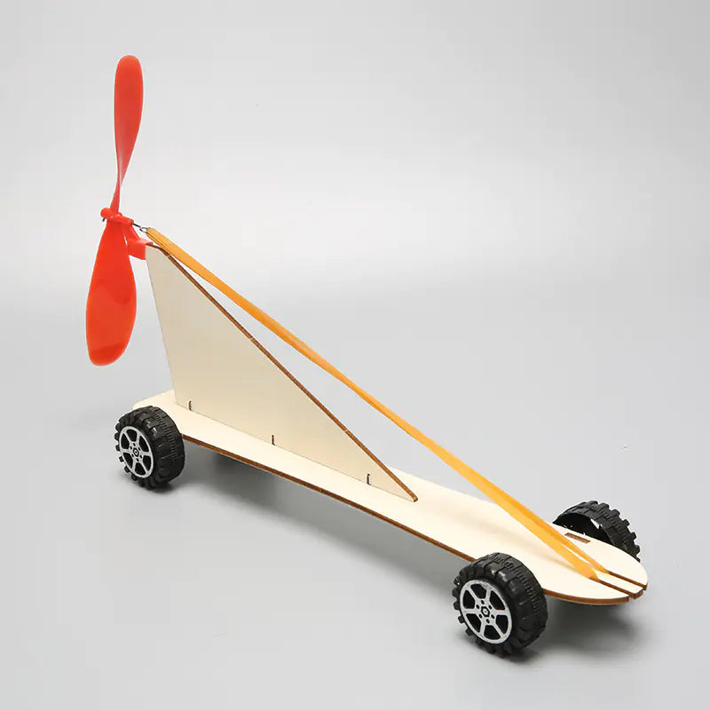 Rubber Band Power Car DIY Science Kit for Kids