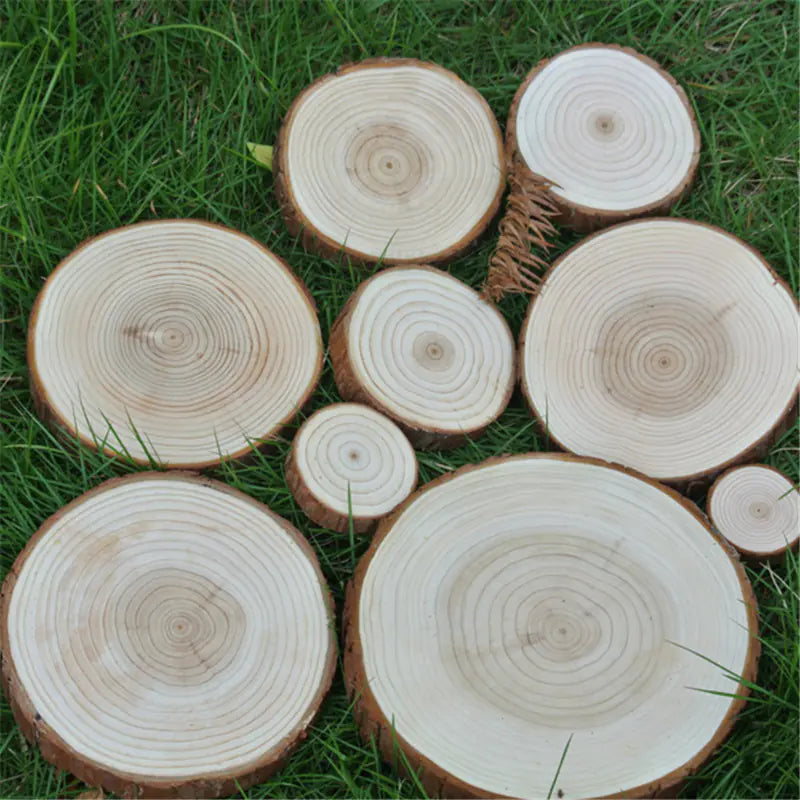 DIY Round Wooden Discs for Painting and Decoration